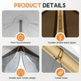 thumbnail image 5 of Jocisland Canvas Bell Yurt Tents for Camping, Waterproof Glamping Tent with Canopy, Stove Jack, Spacious Family Shelter for Outdoor, 6-7 Person, 5 of 7