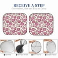 thumbnail image 5 of Goofa Rose Flowers Pattern 2 Piece Car Windshield Sun Shade Foldable | Front Windshield Shade for Sun, Heat and UV Rays | Sunshade for Car Front Window-Large, 5 of 7