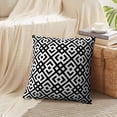 thumbnail image 4 of LALILO Throw Pillow Covers Chinese Black White Symmetric Geometric Cushion Cover 18" x 18", 2 Pack, 4 of 6