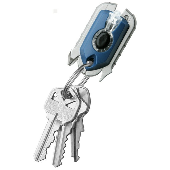 Swiss Tech Micro-Pro 9-in-1 Key Chain Multi Tool & LED Flashlight Key Ring Set