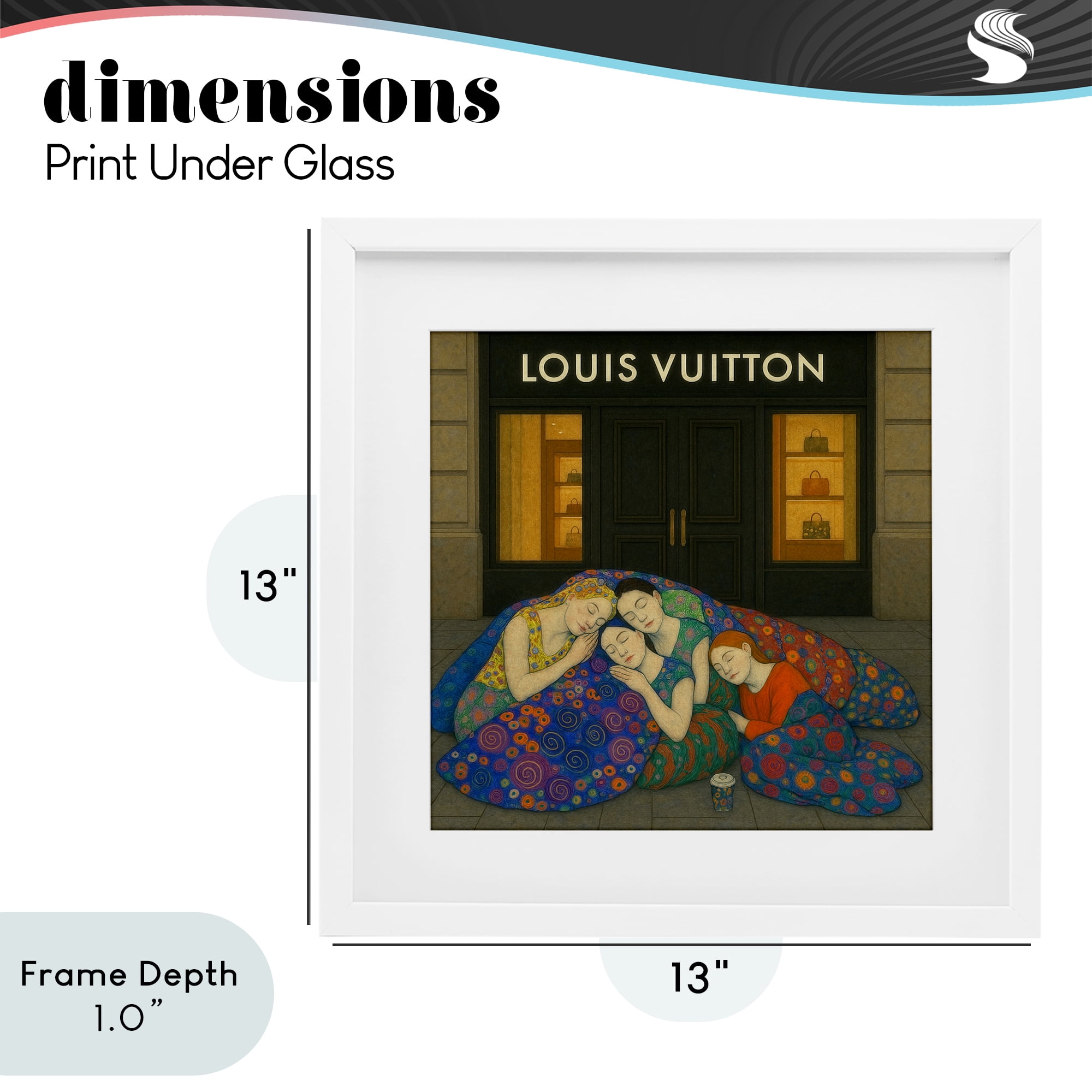 Stupell Industries Iconic Style Fashion Shop White Framed Print Under Glass, design by Grotto Studios