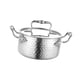 thumbnail image 4 of Olla de acero inoxidable con patrón de martillo, olla para shabu shabu pequeña para catering Argén, 4 of 9