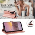 thumbnail image 4 of Designed for Galaxy A13 5G Phone Case Wallet/A13 4G Case/A04/A04S Case,[RFID-Blocking Card Slots] Stand Leather Protection,Magnetic Flip Cases Cover for Galaxy A13 4G/5G/A04/A04S (Rose Gold), 4 of 11