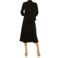 thumbnail image 4 of Women's Solid 2-Piece Set  Open Front Blazer and Matching Midi Aline Skirt, 4 of 8