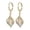 Beige, variant on Earrings Teardrop Crystal Inlay Drop Earrings Elegant Feminine Ear Jewelry Wedding Party Daily Wearable Ear Accessories Shiny Waterdrop Beige