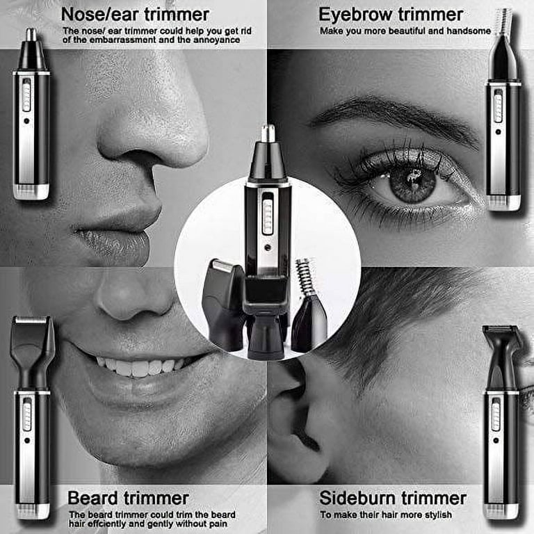 4 in 1 Nose Hair Trimmer Rechargeable Nose Hair Ear Beard Eyebrow