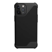 UAG iPhone 12 Pro Max Case [6.7-inch screen] Feather-Light Heavy Duty Shockproof Slim Rugged Metropolis LT. Protective Cover, Smooth PU SATN ARMR Black