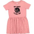 thumbnail image 3 of Inktastic My First Plane Trip Airplane Girls Toddler Dress, 3 of 5