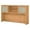Maple Cross, variant on Pemberly Row 60W Desk Hutch in Platinum Gray - Engineered Wood