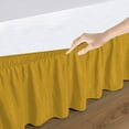 thumbnail image 3 of D.N.G. BEDDINGS 1 Piece Wrap Around Bed Skirt, 8 Inch Deep Pocket, 800 Thread Cotton 100% Egyptian Cotton, Twin Size (39" x 75") Inch, Solid Gold, 3 of 3