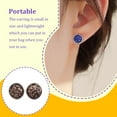 thumbnail image 3 of 1 par de pendientes de tuerca de acero inoxidable para mujer, regalos para novias y madres, accesorio de joyería para celebración de compromiso Ropa, zapatos y accesorios Miscelánea tipo 20 Sonducket AP011021-20, 3 of 6