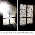 thumbnail image 5 of DKTIE 17.7" x 78.7" Double-Sided Floral Pattern Window Film, Static Cling Privacy Sticker, Anti-UV Heat Control for Home, 5 of 9