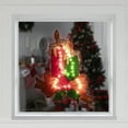 thumbnail image 3 of Northlight Lighted Holographic Candle Christmas Window Silhouette Decoration - 17", 3 of 8