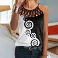 thumbnail image 2 of Mujeres señoras imprimir sin mangas o-cuello pulóver chaleco camisetas sin mangas camisas blusa Fridja qr3523, 2 of 5