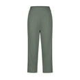 thumbnail image 5 of QATAINLAV Dress Pants for Women High Waisted Office Business Casual Slacks Straight Leg Side Slits Work Trousers with Pockets Green XXXL Gifts for Girls, 5 of 7
