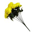 thumbnail image 3 of Ramo de novia de boda de flor de rosa artificial de 10 cabezas, ramo de flores de simulación de oficina en casa, rosa falsa, amarillo sidaley HA7036-07B, 3 of 5