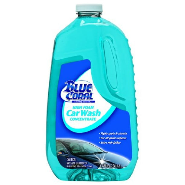 Blue Coral (WC107G6PK) High Foam Car Wash Concentrate 64 oz., (Pack