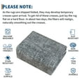 thumbnail image 6 of Hasoo Washable Geometric Border Living Room Area Rug 9x12 Large Modern Solid Non-Slip Soft Foldable Indoor Gray Neutral Carpet, 6 of 6