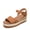 TAN, variant on Wedge Sandals for Women Espadrille Platform Sandals Open Toe Ankle Strap Low Wedges Heel Comfortable Sandals for Summer