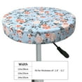 thumbnail image 4 of Haiem Rose Flowers Cushion Round Bar Chair Seat Cover Bar Chair Cushion Covers Elastic Washable Bar Chair Cover,Protects from Scratches and Stains-12 inch, 4 of 7