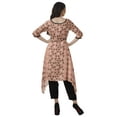 thumbnail image 4 of Moomaya Printed Traditional Clothing Womens Asymmetric Kurti Kurta With Pant Set, 4 of 6