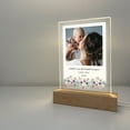 thumbnail image 6 of Personalized Photo Wood Stand Night Light Up Lamp LED Any Picture Custom Text Free Engrave Keepsake Flowers For Mom Mommy Mother's Day Gift!, 6 of 7