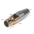 thumbnail image 4 of 3-Core Mini XLR Welding Head, Microphone Connector, For DIY Soldering Audio Cable Headphone Microphone Audio Cable, 4 of 8