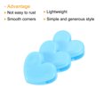 thumbnail image 4 of Uxcell Paper and Bag Clips,20Pack Heart Shape Clamps Snacks Bag Clips,Blue, 4 of 5
