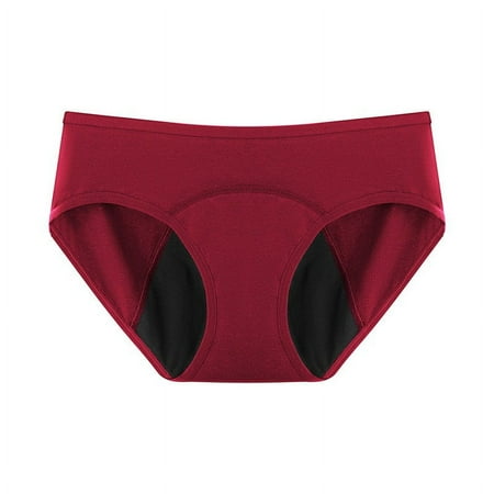 GA WEIHUA Savings Clearance 2085!Plus Size Cheeky Brief for Women Stylish High Cut Panty Solid Color Sexy Low Rise Underpants Sport Lingerie(Wine XXXXXL)