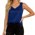 thumbnail image 3 of LILIYA Plus Size Tank Tops for Women Vintage Solid Summer Tank Tops for Women Spaghetti Strap Soft Crew Neck Sleeveless Shirts Cami Camisole Basic Cami Layering Shirts, 3 of 5