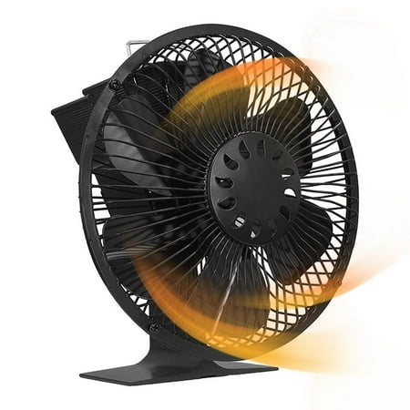 

Lacyie Stove Fan with Cover Updated 6 blades Heat Powered Fireplace Fan for Log Burner Less Consumption More Efficiency value