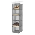 thumbnail image 1 of Whitmor Hanging Accessory Shelves 5 Open Sweater Shelves Crosshatch Gray, 1 of 5