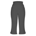 thumbnail image 5 of ABATAB Women's Yoga Capri Pants Loose Soft Workout Cycling Capris Casual Lounge Athletic Sports Croppped Pants with Pockets, 5 of 7