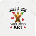thumbnail image 4 of Inktastic Artist Just A Girl Who Loves Art Girls Toddler T-Shirt, 4 of 5
