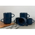thumbnail image 2 of Wazee Matte 4.75" and 22 oz Oversized Mug, Set of 6, Midnight Blue, 2 of 4