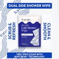 thumbnail image 3 of FOMIN Travel Cold Shower Wipes - 20 Pack Individually Wrapped - No Rinse XL Bathing Wipes with Vitamin E - Fragrance-Free Full Body Wipes for Adults - Waterless Bath Wipes for Hygiene, Camping, & Gym, 3 of 6