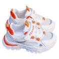 thumbnail image 3 of NIEWTR Toddler Shoes Kids Breathable Sneakers Mesh Lightweight Easy Walk Casual Sport Strap Athletic Running Shoes for Boys Girls(A-Orange,12), 3 of 9