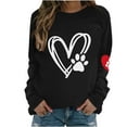 thumbnail image 1 of Birdeem Mode Femmes Imprimé Col Rond Chandail Tops Manches Longues Blouse Confortable Chandail en Molleton, 1 of 1