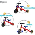thumbnail image 2 of Apache 3 in 1 Triciclo, Montable y Bicicleta de Balance Rojo, 2 of 2