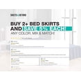 thumbnail image 5 of MesaSe Sheets & Beyond Solid Microfiber 14” Bed Skirt  Queen  White, 5 of 5