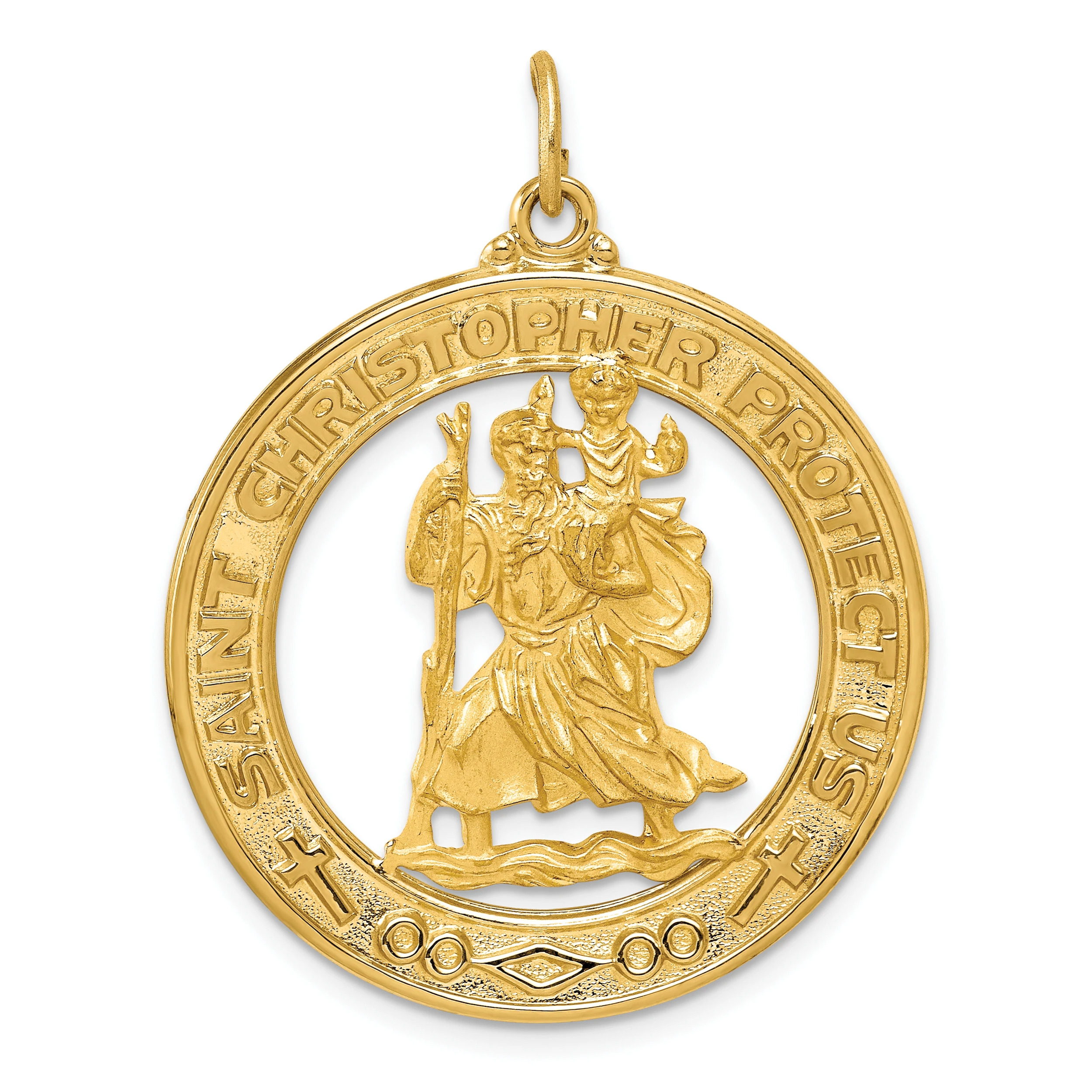 gold saint christopher pendants