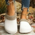 thumbnail image 3 of Dakaela Fleece Lined Clogs for Women Men Waterproof Winter Fuzzy Slippers Indoor Outdoor Mules Garden Shoes, 3 of 9
