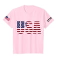 thumbnail image 4 of Duqingm America Shirt USA 250th Anniversary T Shirts for Celebrate 250th Anniversary of America Patriotic Veteran Tee Pink,2XL, 4 of 5