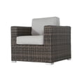 thumbnail image 3 of Living Source International Chaise de Patio en Osier Darvin avec Coussin, Brun, 3 of 5