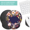 thumbnail image 4 of Mouse Pad with Wrist Support, Ergonomic Mouse Pad with Memory Foam Wrist Rest Cushion, Non-Slip Rubber Base Gaming Mice Pad for Home Office Computer Laptop, Flowers, 4 of 14