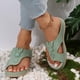thumbnail image 4 of Amzcrzy Zapatos de mujer,Zapatos de mujer,Zapatillas de mujer, Sandalias y pantuflas de playa planas con punta abierta para mujer Sandalias Mujer Zapatillas De Casa, 4 of 8