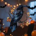thumbnail image 7 of Clearance Under $0.8! 1PC Acrylic Crow on Lamp Ornament, Gothic Halloween Hanging Decor for Dark Academia Home, Acrylic, (One Size, C), 7 of 7