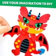 thumbnail image 4 of Kit de manualidades Foam Art para niños de 4 años o más, para crear tu propio dragón, para niños de más de 4 años, 4 of 7