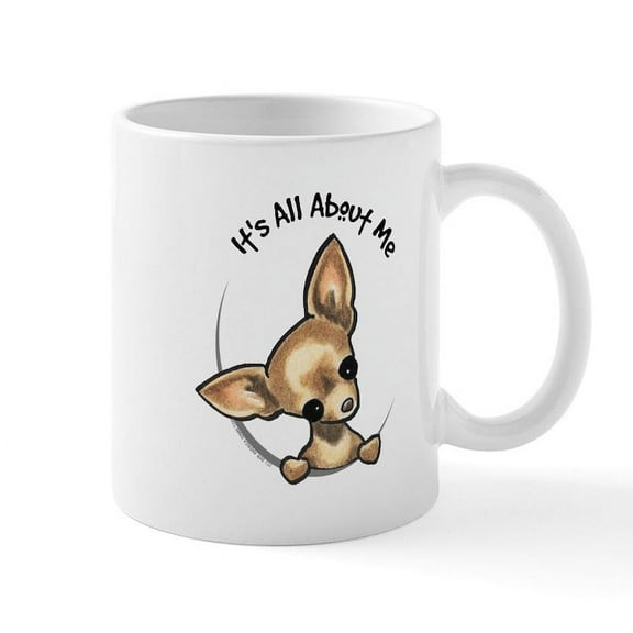 CafePress - Tan Chihuahua IAAM Mug - 11 oz Ceramic Mug - Novelty Coffee Tea Cup