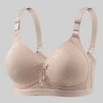 thumbnail image 2 of Fsqjgq Large Size Lace Bras for Women Comfort Underwear Full Coverage Back Support Push Up Bra Soft Bralettes Breathable Sports Wireless Bras 40, 2 of 3
